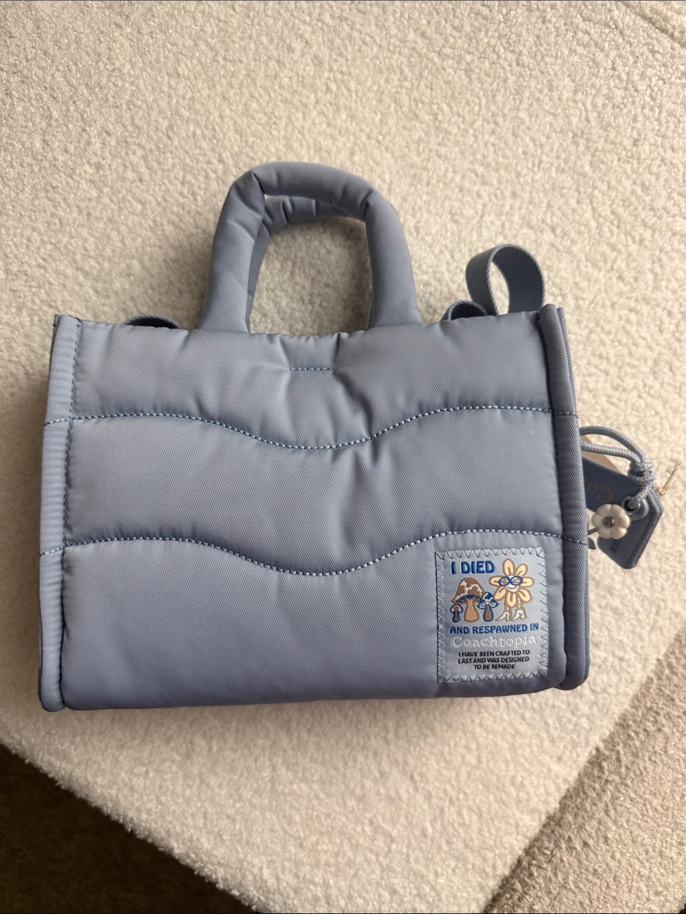 THE SUMMER I TURNED PRETTY Coach Coachtopia Loop Mini Tote in Light Twilight